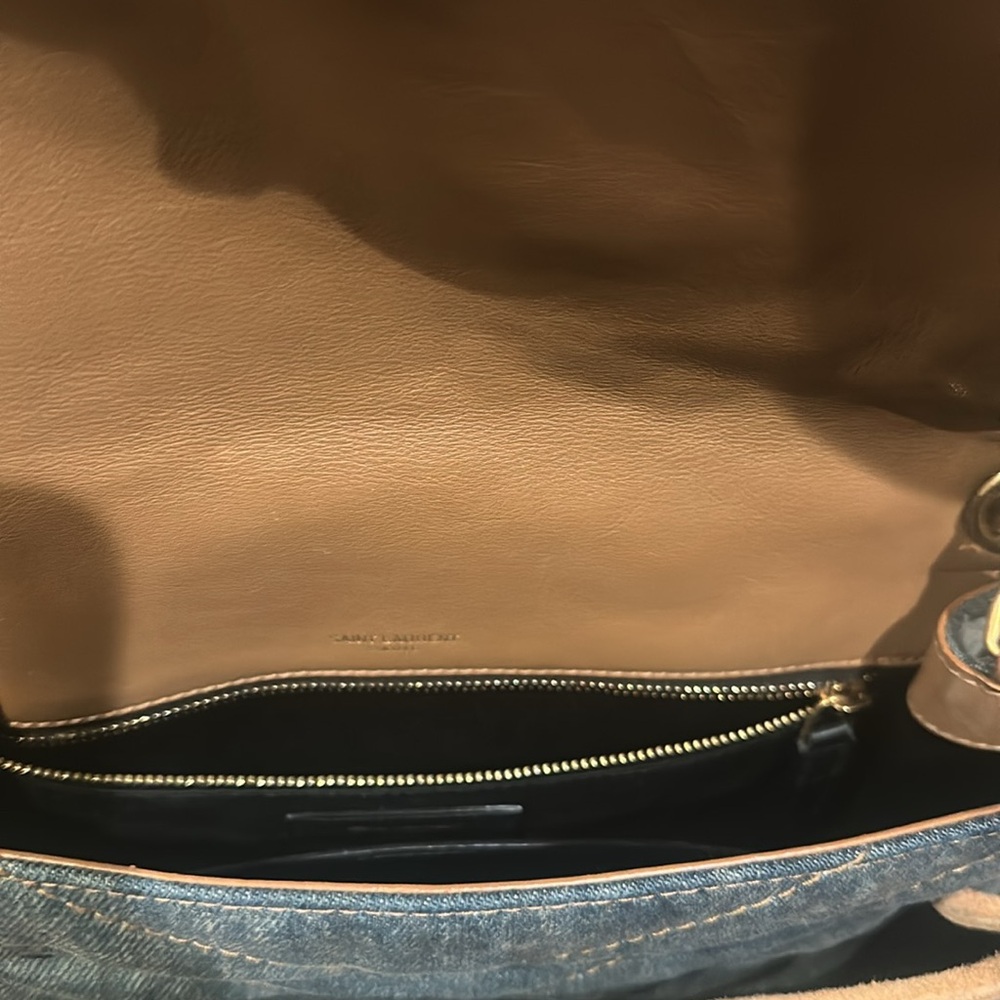 Saint Laurent Medium Monogram Matelasse Denim Niki Bag - Picture 14 of 16